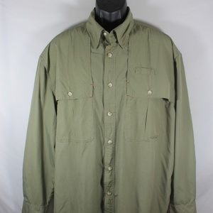 Orvis Men's Trout Bum Fishing L/S Shirt Sz XL